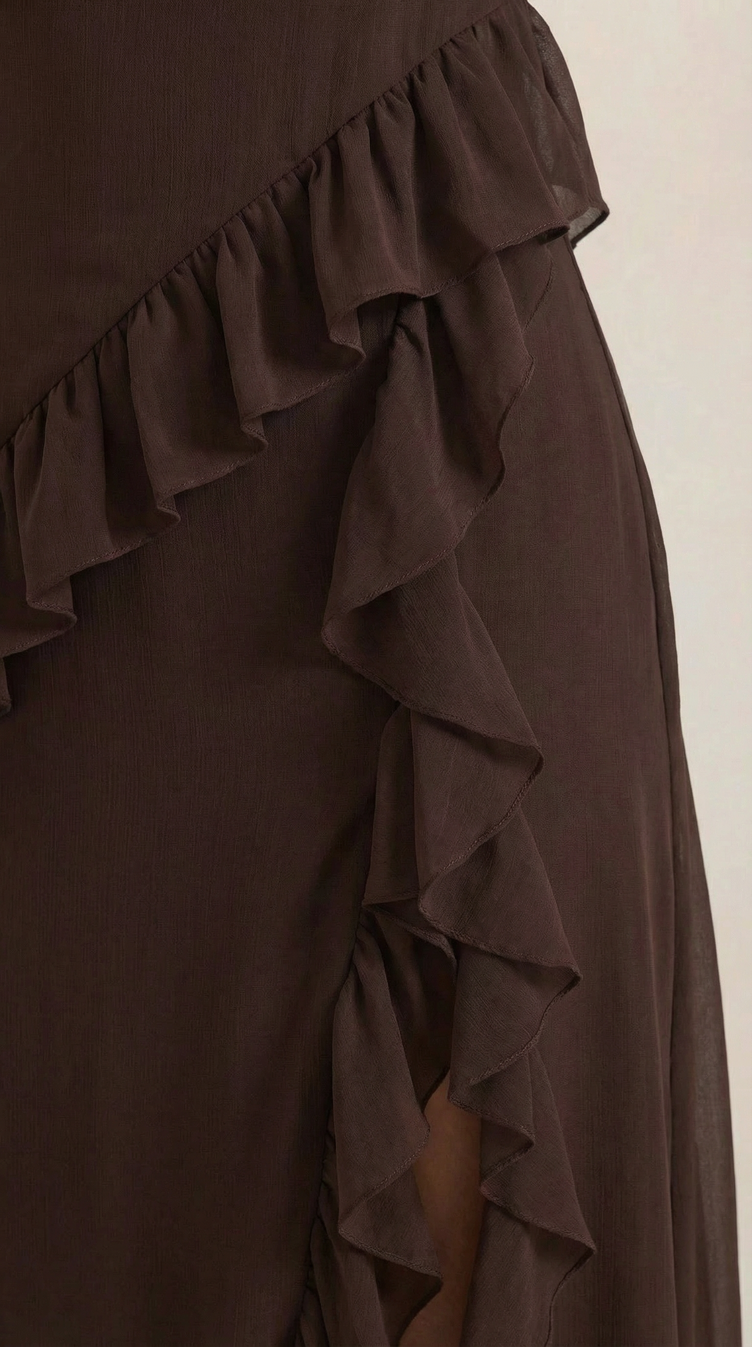 Elegant ruffled maxi dress for women | Susan -3