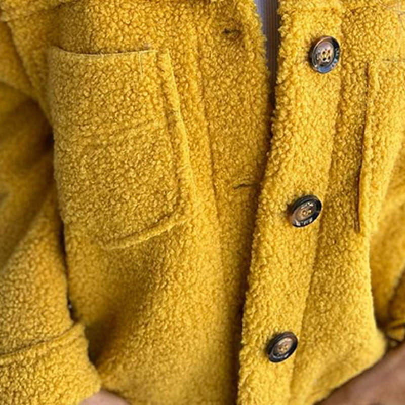 Cosy relaxed button-front casual jacket for women | Lorna -4