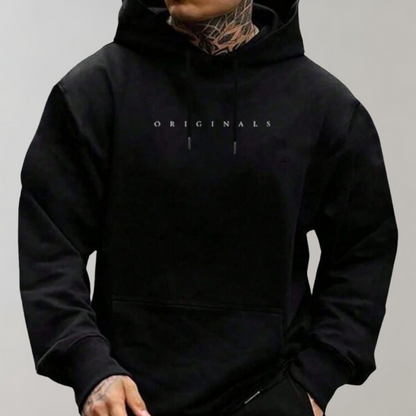 Ribbed Warm hoodie with “Originals” print for men | Originals