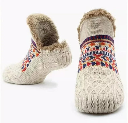 Refined Winter-warm non-slip house socks for women | Sofie