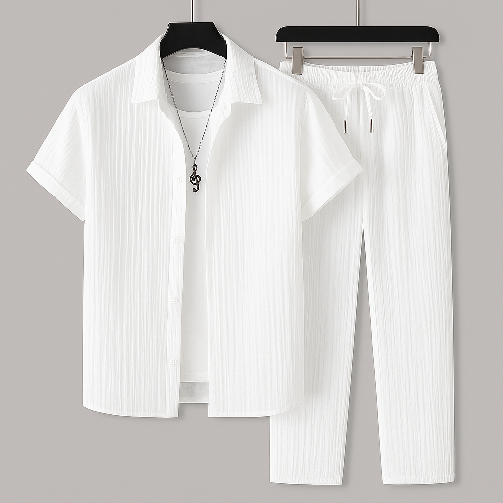 Relaxed linen everyday co-ord set for women -1